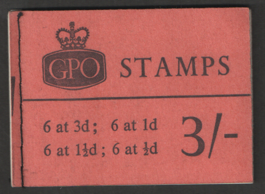 (image for) M68p May 1964 Elizabeth II 3/- Stitched Booklet
